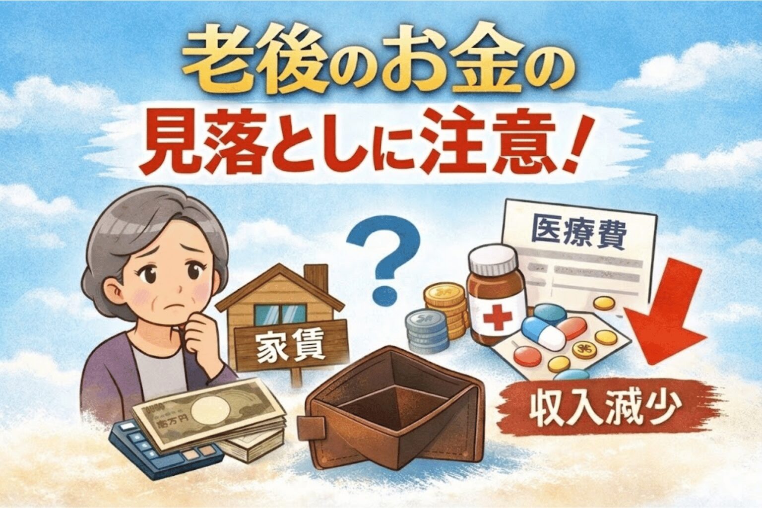 一人老後 見落としやすいお金 生活費の盲点