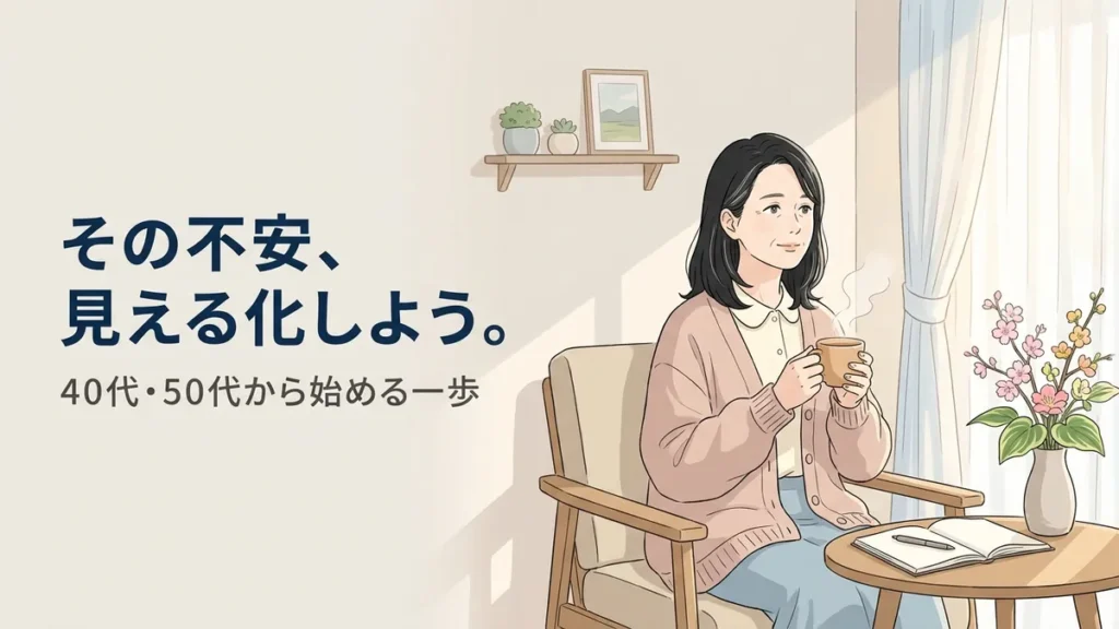 40代・50代の老後不安とは？その不安、見える化しよう。